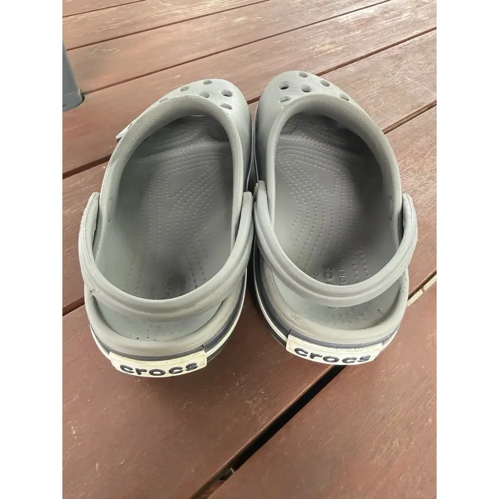 CROCS Unisex Kids Gray Slip On Rubber Shoes Clogs Size C12